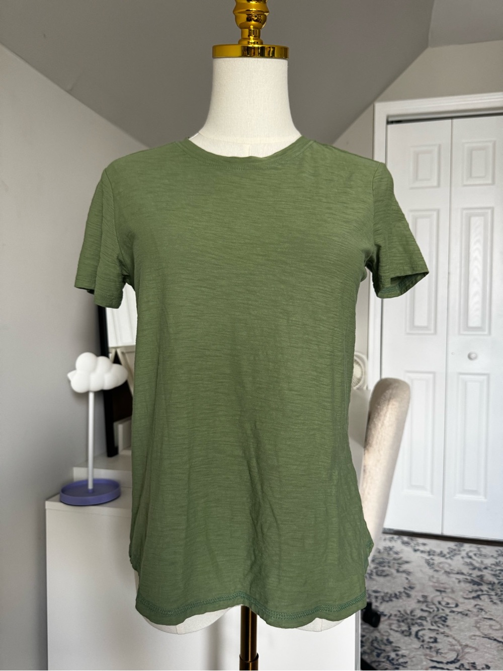 Pilcro | Slub Crew Neck Cotton Tee